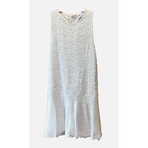 Aqua Athletic Women's White Lace Tennis Dress Large Nylon Spandex NEW